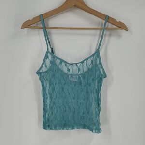 Urban Outfitters Teal Lace Camisole